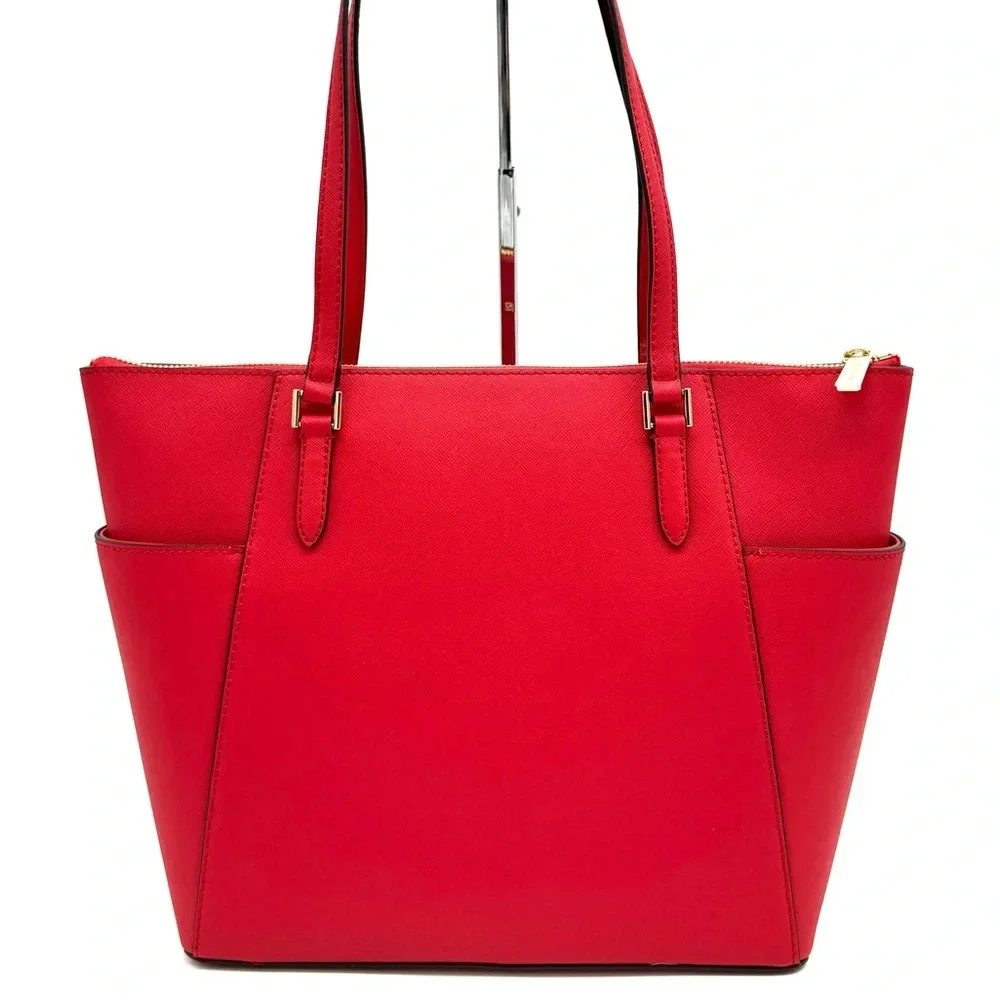 Michael Kors Large Charlotte TZ Tote Bag Bright Red - Picture 5 of 10
